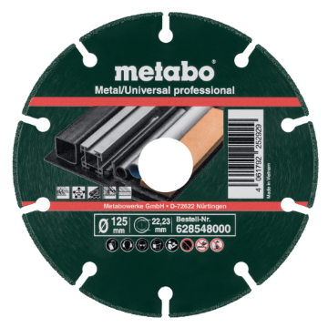 Obrazek METABO Diamentowa tarcza tnąca do metalu MU-P 125x22,2mm 628548000